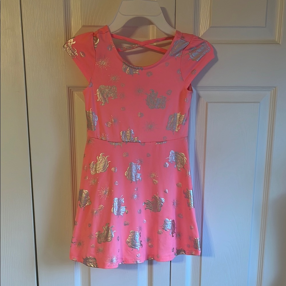Pink Dress with Silver Accents